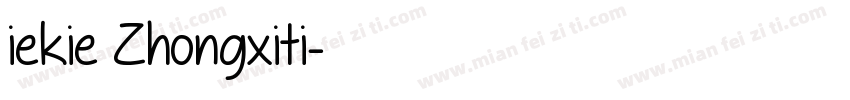 iekie Zhongxiti字体转换